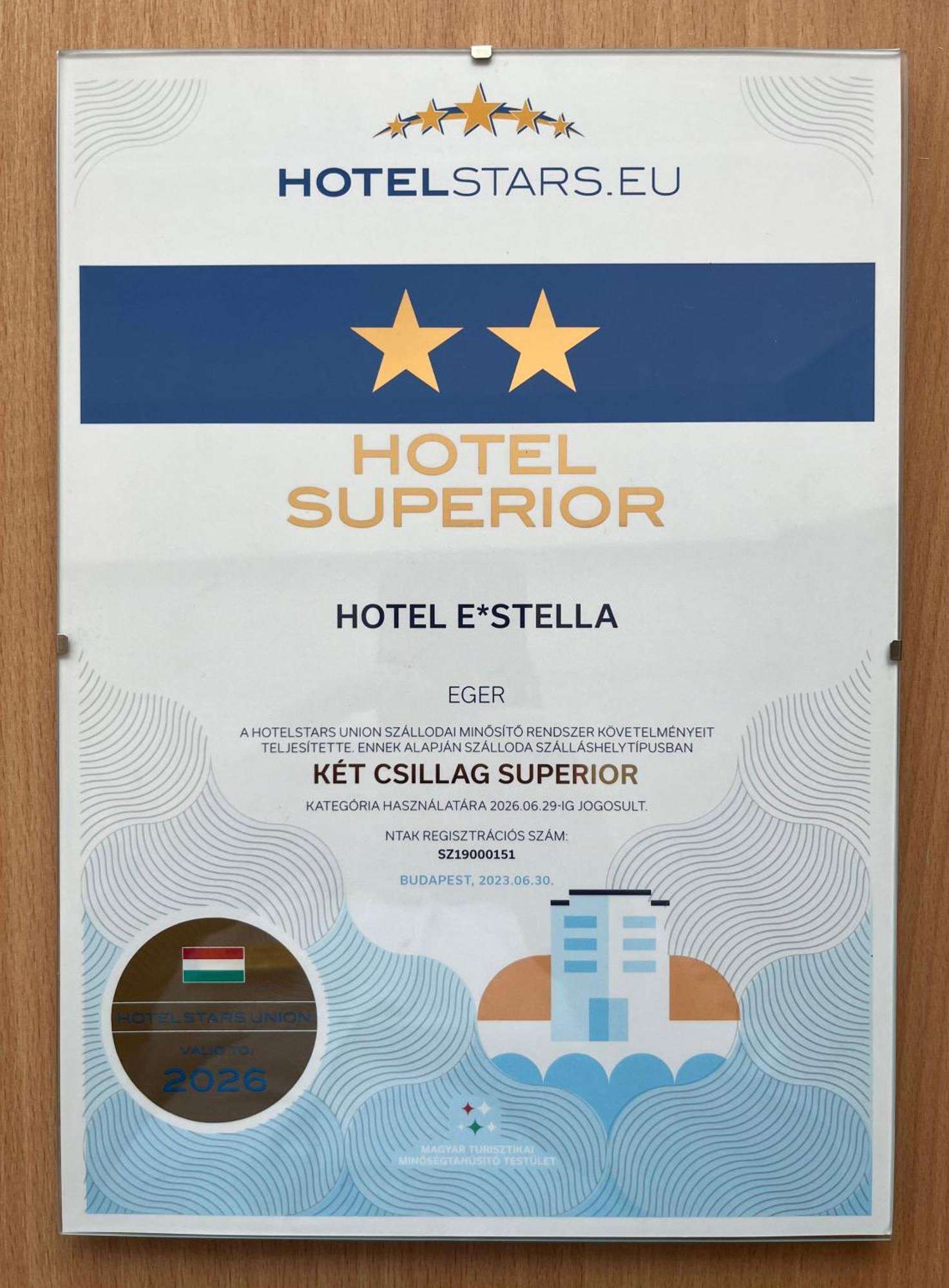 Hotel Estella Superior Eger Exteriér fotografie